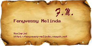 Fenyvessy Melinda névjegykártya
